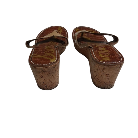 Sam Edelman Tan Wedge Sandals - Picture 5 of 10